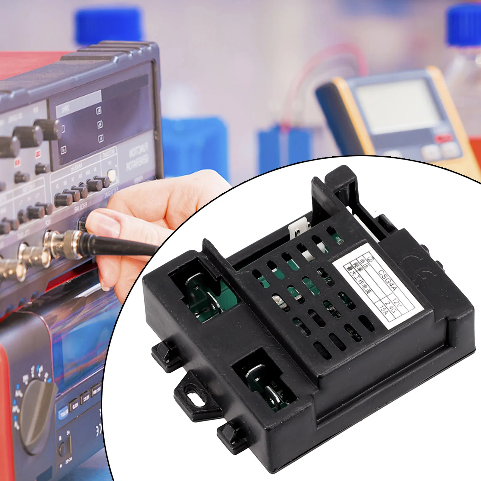 DAZZLEEX Ricevitore RC 2.4 GHz Per Veicoli Elettrici Bambini – Compatibile CSG4A, CSG6, CSG4M 12V