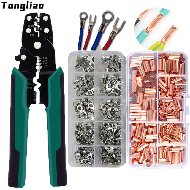Multi-function Mini electric terminal crimping pliers With Wire stripping Cutting  Hand Crimping Tool Multiple connector kits 1