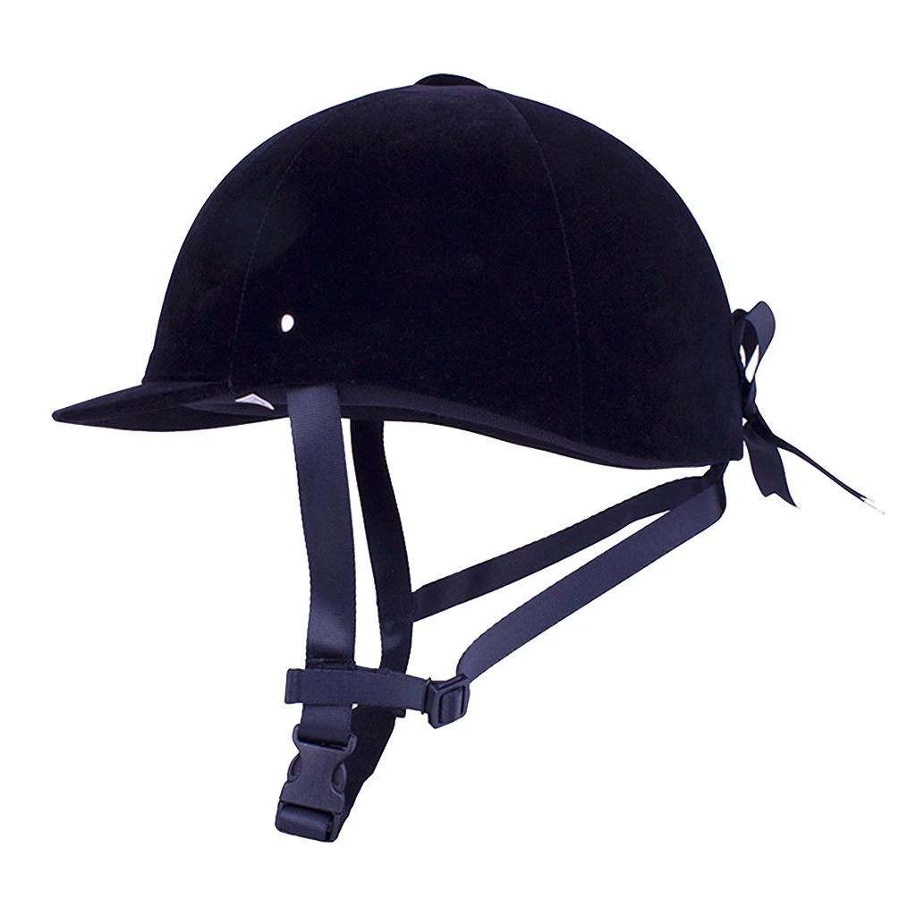 Breathable Velvet Horse Riding Helmet Equestrian Safety Head Protector
