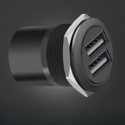 Dual USB Data Connectivity Module for 86 Panel Cabinet SB Connector (USB2.0 black)