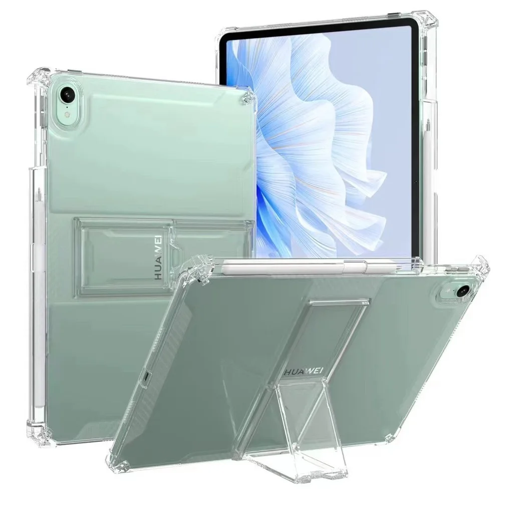 

Clear Case For iPad 10th Gen 10.9 9th 8th 7th Gen 10.2 6th 5th 9.7 Pro 11 12.9 Air 3 Mini 6 5 Silicone Stand Cover With Pen Slot