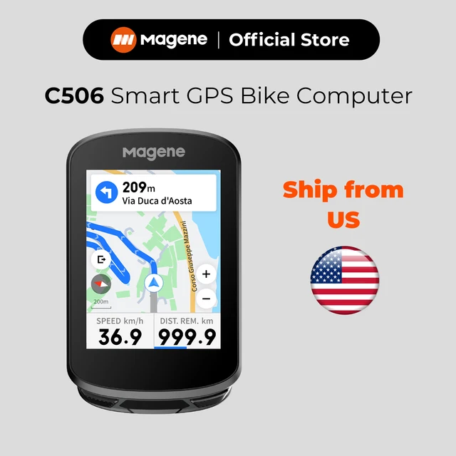 Magene C506 GPS Bike Computer Touchscreen Navigation Cycle Speedometer Bicycle Odometer
