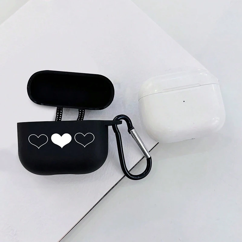Black TPU Protective Case for AirPods 2 3 4 Pro
