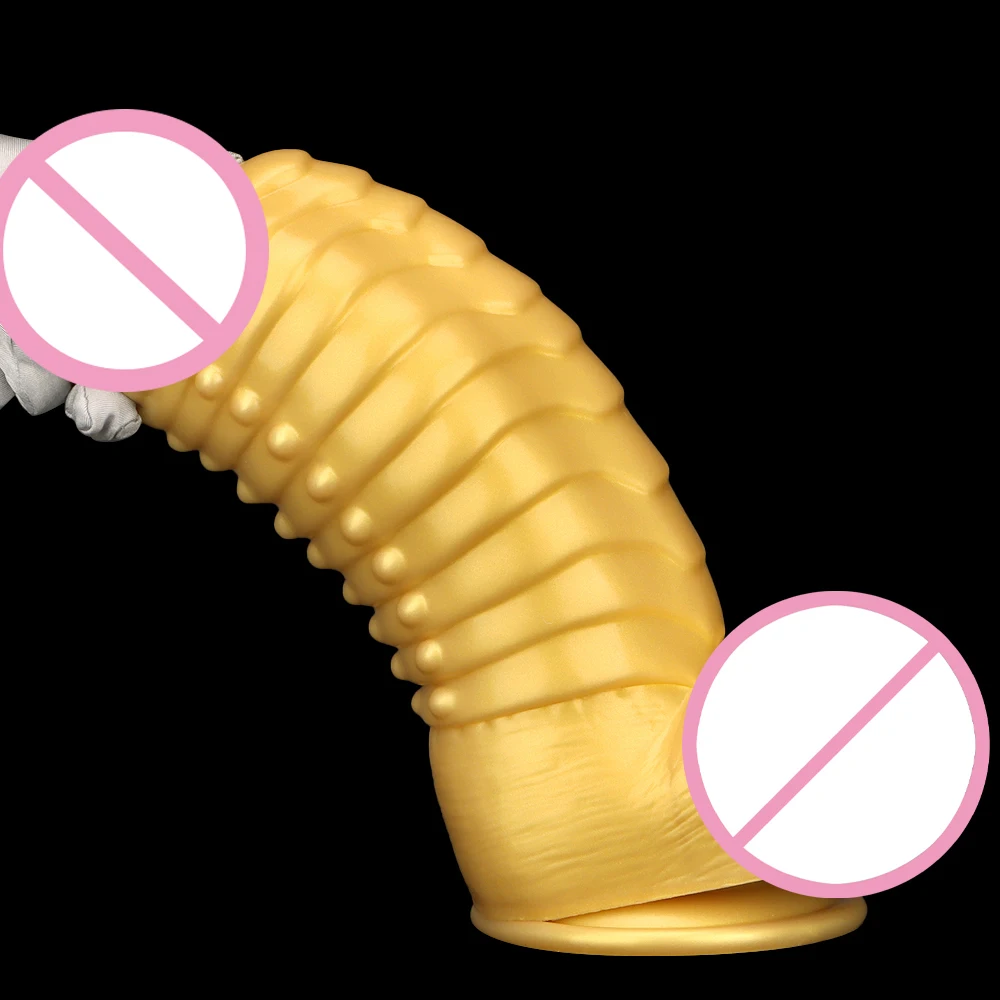 Gros plug anal en silicone pour massage de la prostate et anus_voghion.com