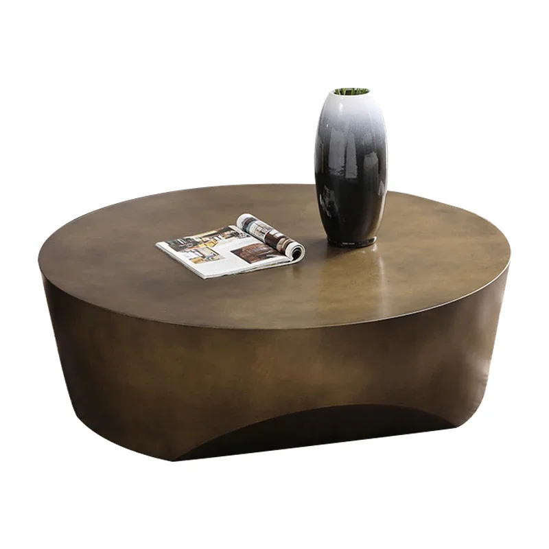 

Итальянская искусственная экстравагантная круглая комбинированная домашняя гостиная маленькая бронзовая специальная форма из нержавеющей стали высокий и низкий