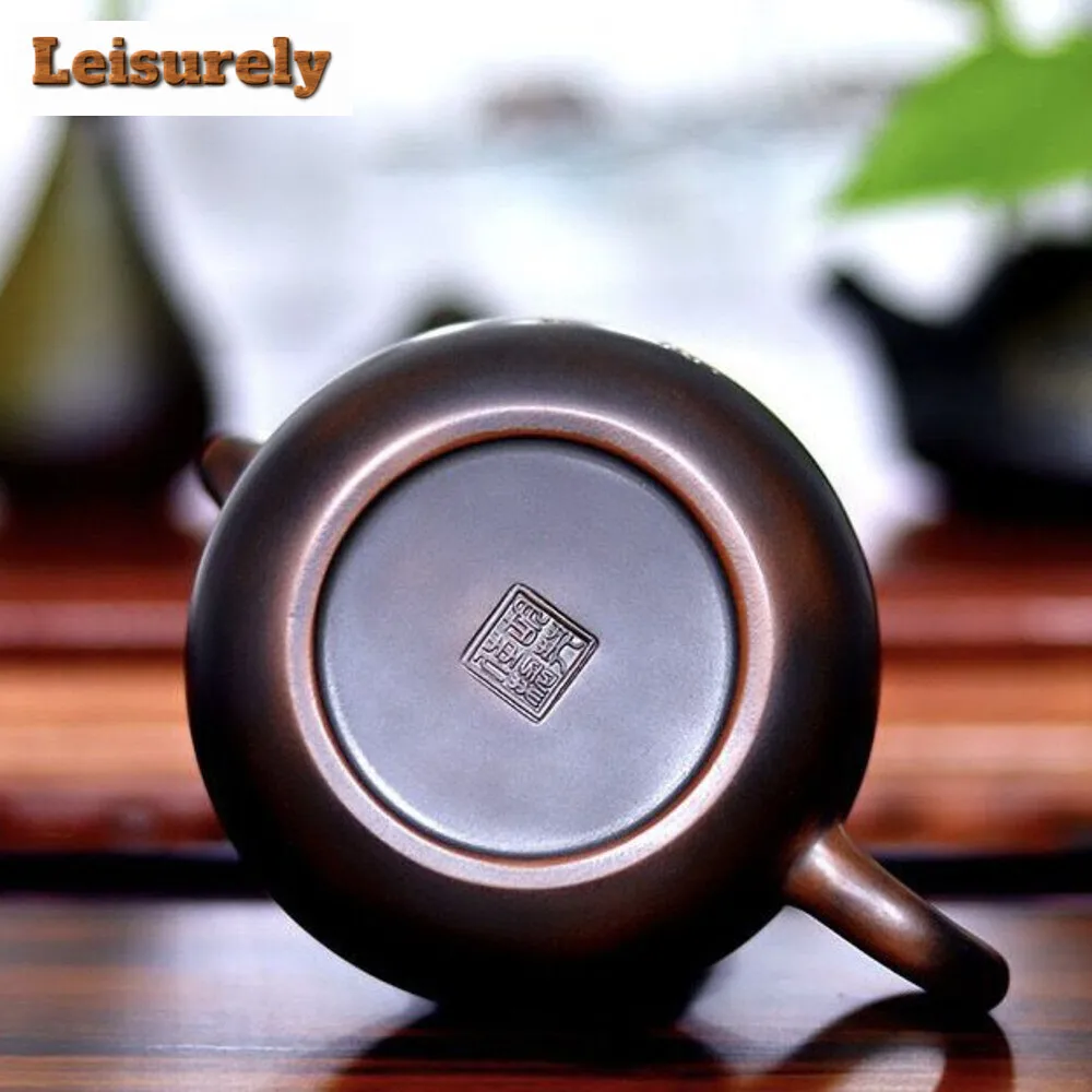 240ml Qinzhou Nixing Pottery Teapot Famous Master Pure Handmade Xishi Pot Chinese Filter Teaware Accessories Zisha Beauty Kettle