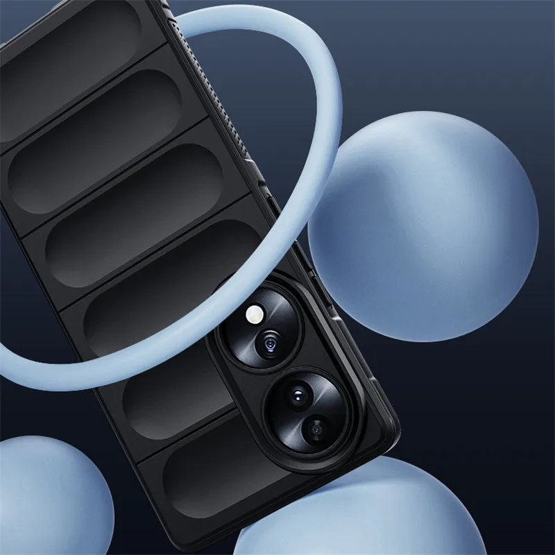 Shockproof Soft Silicone Rubber Bumper Phone Cover, 6.67 Inch