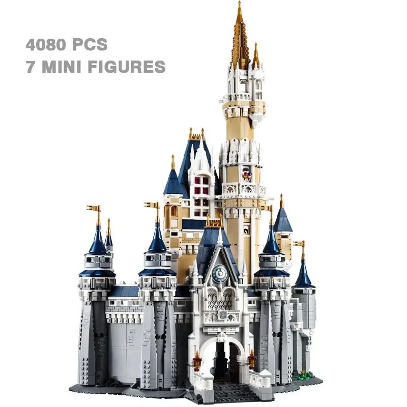 

4080 PCS Princess Castle Modular Building Blocks Bricks Kids Toy Compatible 71040 16008 Christmas Birthday Gifts