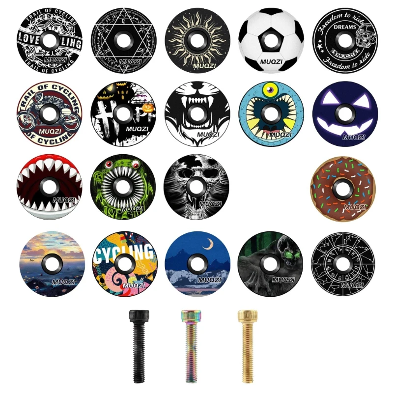 Bicycle Headset Bike Stem Cap Bicycle Head Cap Road Bike Bowl Cover Bicycles Stem Top Cap