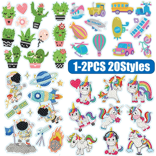 12/13/16/17/18/19PCS Diamonds Art Mosaic Stickers DIY Diamonds Painting  Stickers