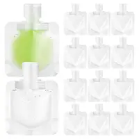 10Pcs 30/50/100ML Thickened Travel Subpackage Cosmetic Lotion Shower Gel Shampoo Portable Facial Cleanser Storage Organizer Bag 1