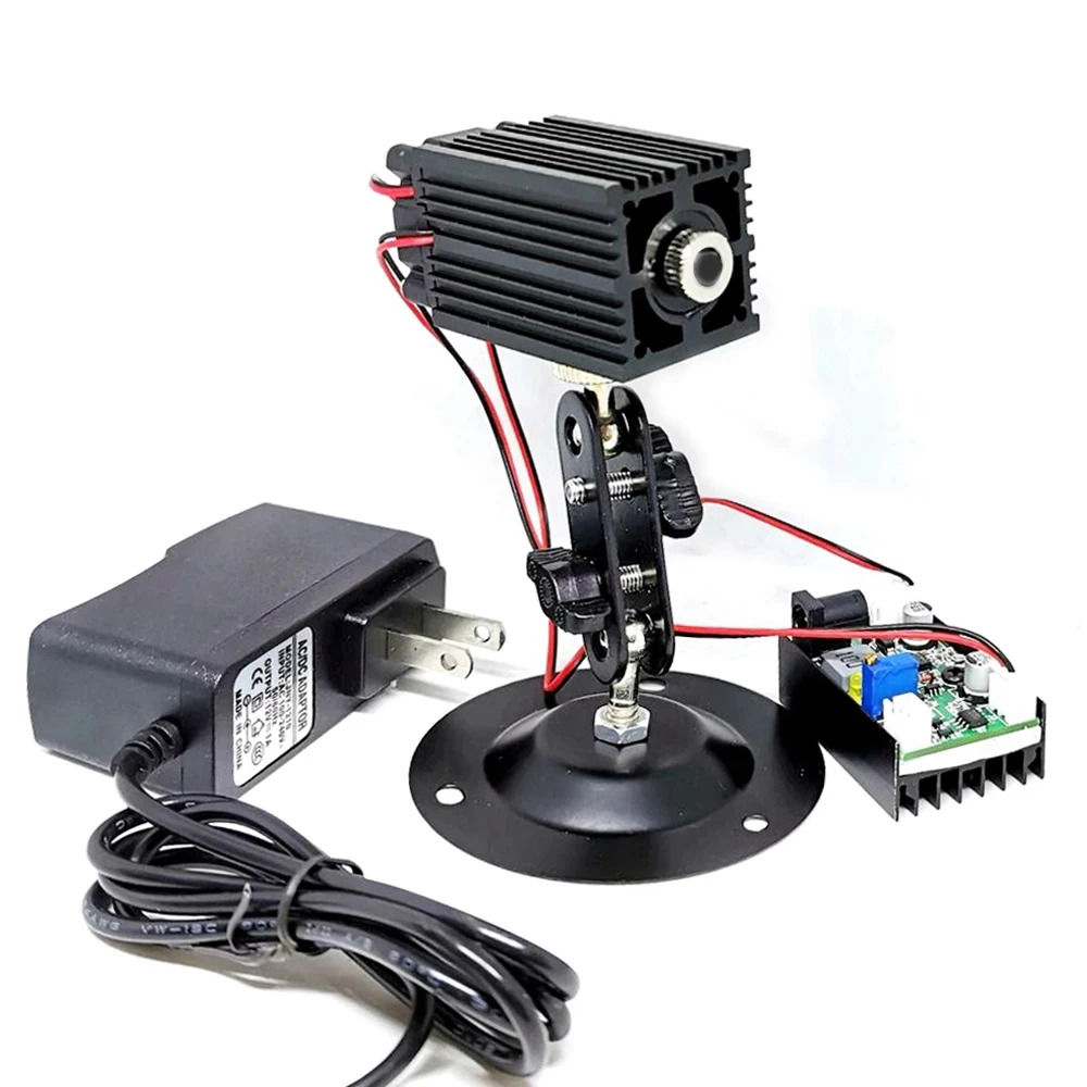 

Focusable 850nm 1W Dot IR Laser Module 1000mW Diode TTL Driver with Adapter Holder