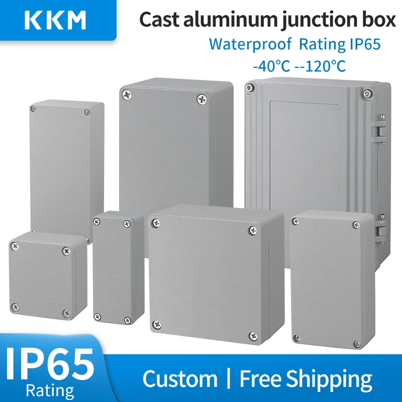 Industry IP65 Waterproof Cast Aluminum Junction Box for electronic project Outdoor Explosion-proof Electrical Enclosure Case