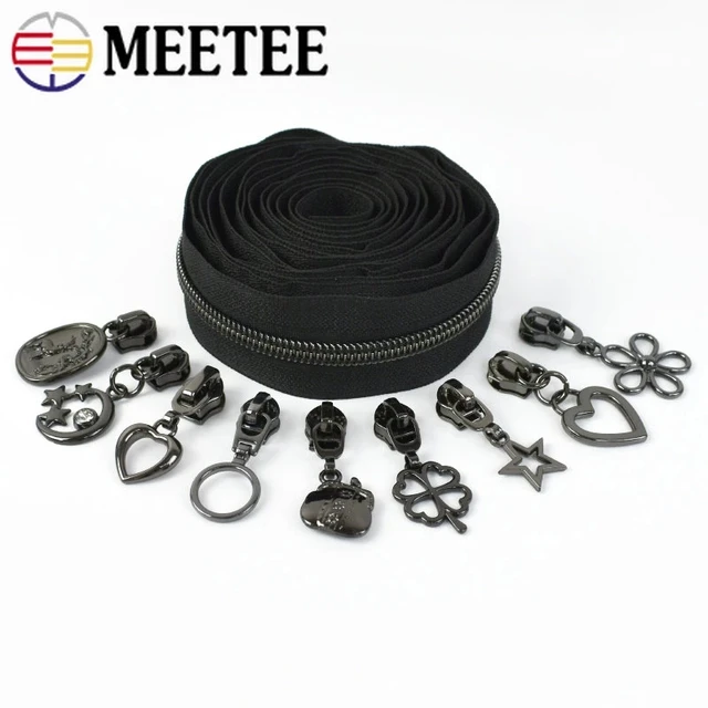 20/50Pcs 3# GunBlack Zipper Slider For Nylon Zippers Bag Decor Zip Puller  Head Clothes Zips Repair Kit DIY Sewing Accessories - AliExpress