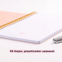 2023 A5 Spanish Agenda Notebook Bullet Daily Weekly Journal Schedule English Planner Organizer School for Office