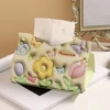 Facial Tissue Case Paper Organizer Lightweight Durable Tissue Box Holder Gift for Friends Family Members 2