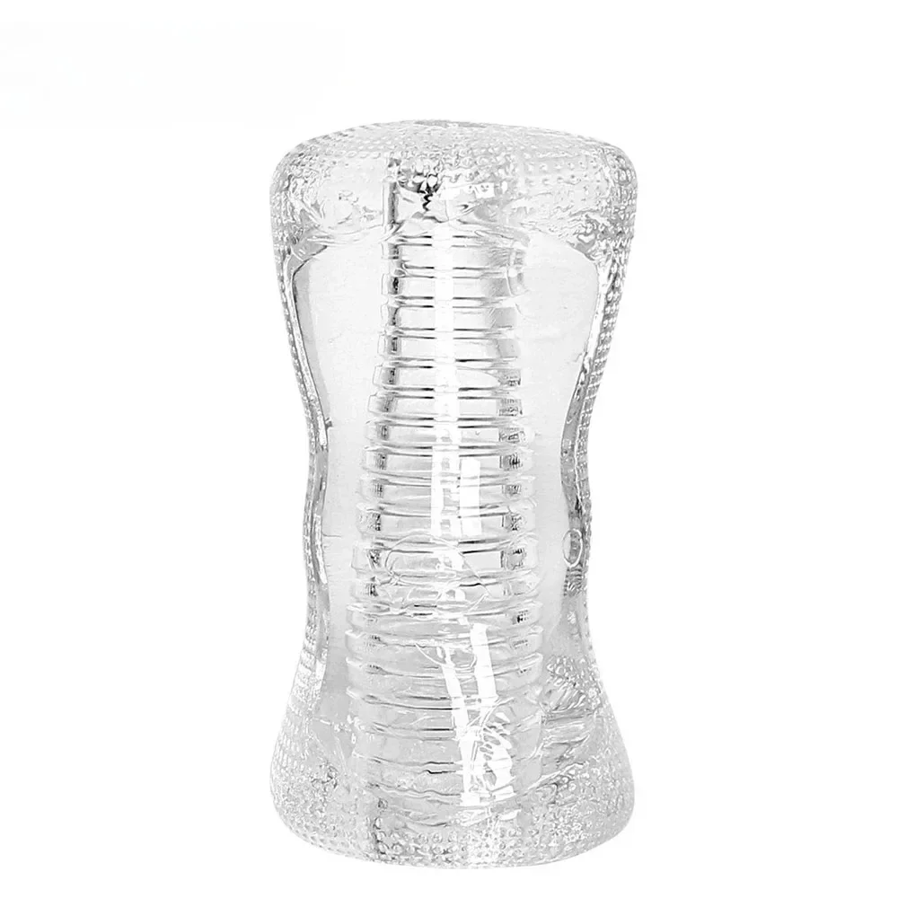 Transparent Masturbation Cup Reusable Pocket Vagina Male Masturbator Penis Massager Endurance Exercise Sex Toys for Men 18+
