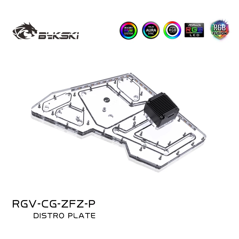 

Bykski RGV-CG-ZFZ-P Distro Plate Reservoir For COUGAR Conqueror Computer Cabinet,RGB Water Tank,Support Sync Mainboard