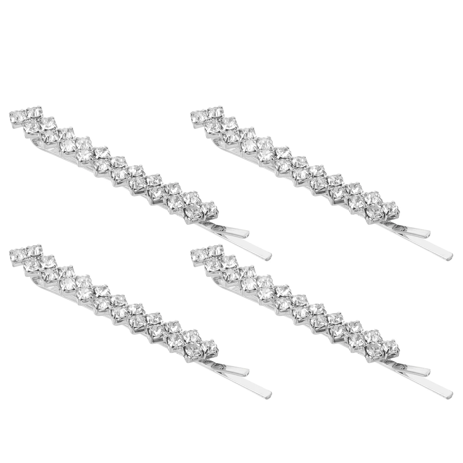 

Crystal Hairpin Metal Hairpins Stylish Bobby Decor Rhinestone Clip Vintage Decorate