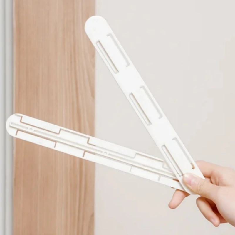 Kitchen Cabinet Storage Box Slide Rail Pull Basket Pull Silent Track Sticker Without Punching Drawer Telescopic Track Strip drawer slides