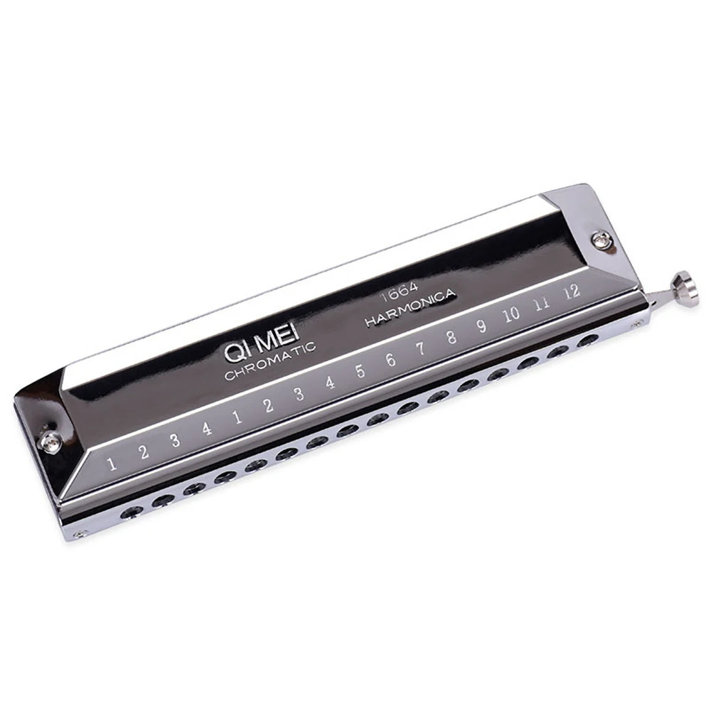 Chromatic Harmonica 16 Holes 64 Tones Mouth Organ Instrumentos Key C Professional Chromatic Harp Musical Instruments
