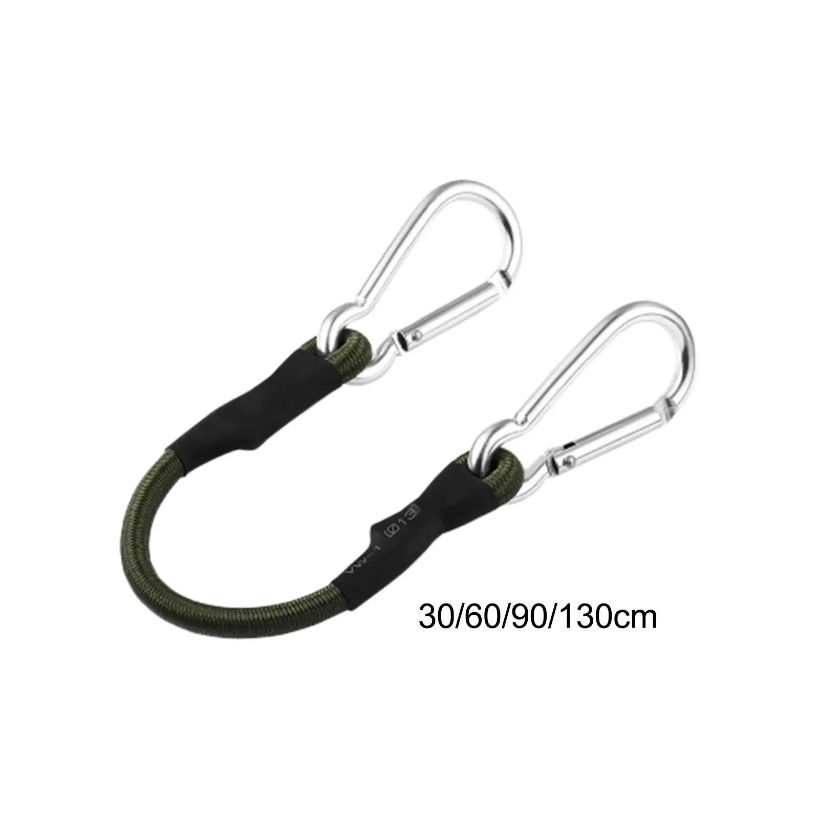 

Bungee Cord with Carabiner Clip Luggage Straps Metal Buckle Mult Use Ties for Camping Rvs Trunks Transporting Car Accessory