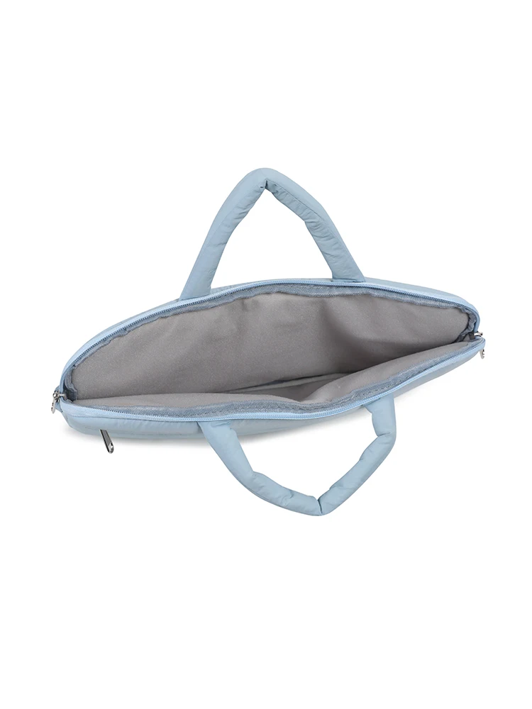 Puffy Shockproof Laptop Shoulder Bag Sleeve - Versatile Carrying Pouch