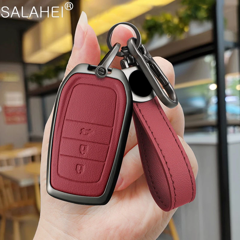 

Car Key Case Covers For Toyota Prius Crown Hilux Fortuner Camry Corolla C-HR CHR RAV4 Avalon Land Cruiser Prado Highlander Auris