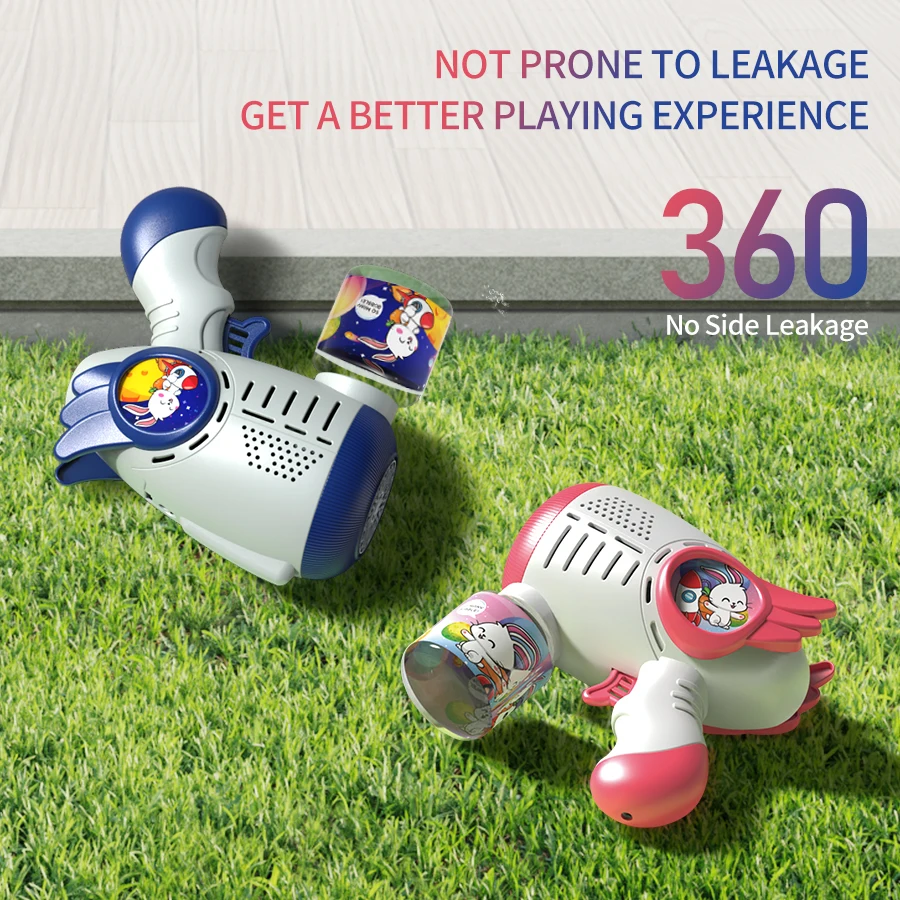 bubble gun cartoon shape fully automatic continuous foaming handheld electric