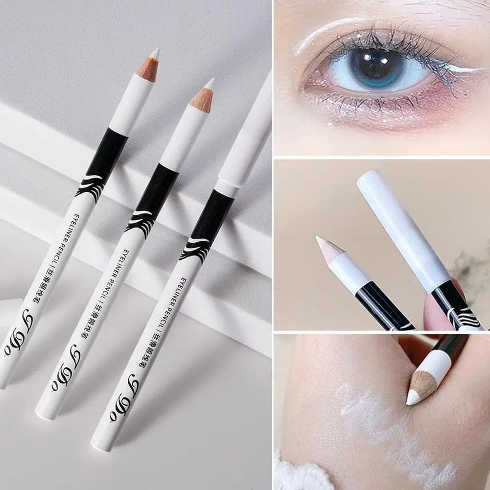 

New White Eyeliner Makeup Lasting Smooth Easy To Wear Eyes Brightener Waterproof Fashion Eyes Liner Pencils Eye Makeup Tools