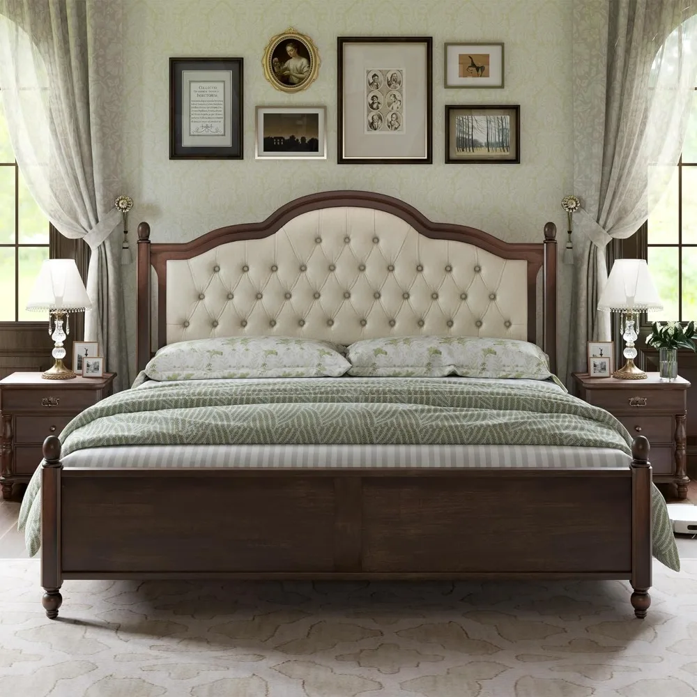 King Size Solid Wood Bed Frame 3