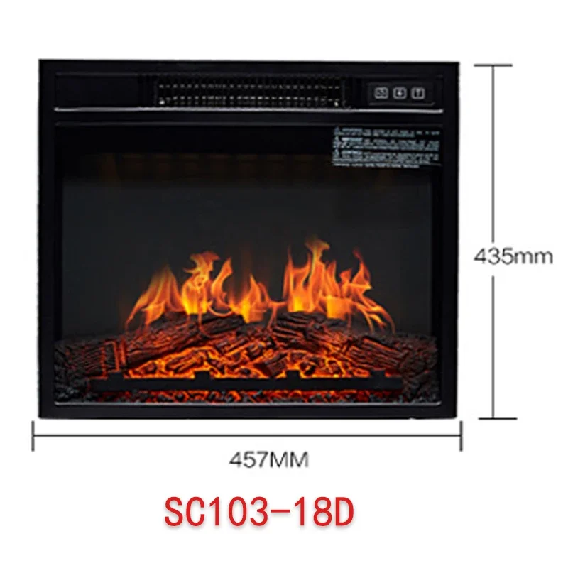 220V Home Electric Fireplace Decoration  Simulation Flame Heating Electric Fireplace 3d Flame Fake  Heater 2