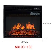 220V Home Electric Fireplace Decoration  Simulation Flame Heating Electric Fireplace 3d Flame Fake  Heater 2