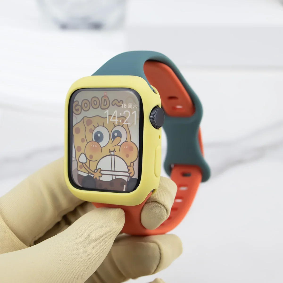 Soft Silicone Sports Strap with Protective Case