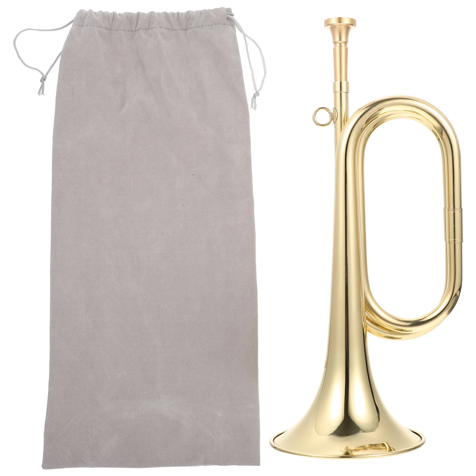 Brass Bugle Call Trumpet with Mouthpiece for School Band Cavalry Orchestra trumpet instrument