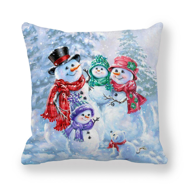 Cushion Cover Merry Christmas Decorations For Home Christmas Ornaments 2021 Navidad Xmas Noel New Year Gifts 2022