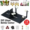 19Pcs Glass Bottle Cutter Tool Square Round Wine Beer Glass Sculptures Cutter Machine for Beer Glass Cutting Bottles Holder DIY 1
