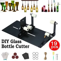 19Pcs Glass Bottle Cutter Tool Square Round Wine Beer Glass Sculptures Cutter Machine for Beer Glass Cutting Bottles Holder DIY 1