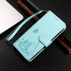 Premium Magnetic Leather Wallet Phone Case Cover for Honor X6A 4G (Green)