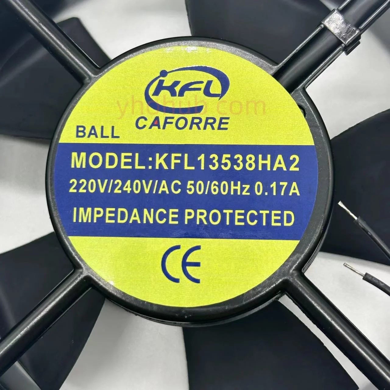 Ventilador de Refrigeração do Servidor Jsl Kfl13538ha2 ac 220v 0.17a 135x135x38 mm Fios - Imagem 2