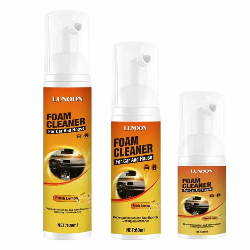

Foam Cleaner Car Magic Foam Cleaner Cleaning Spray For Car Interior Ceiling Leather Seat Strong Decontamination Cleaners