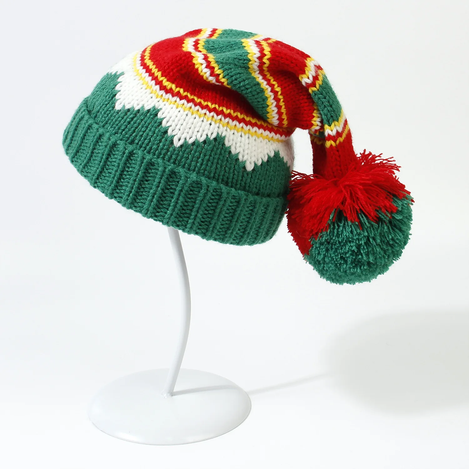 

2022 Winter Christmas Children Hats Adult Baby Caps for Kids Knitted Thickened Warm Newborn Accessories Family Outfits