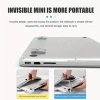 2 pièces en alliage d'aluminium accessoires pour ordinateur Portable support pour ordinateur Mini pieds portables pour Macbook support d'ordinateur 3
