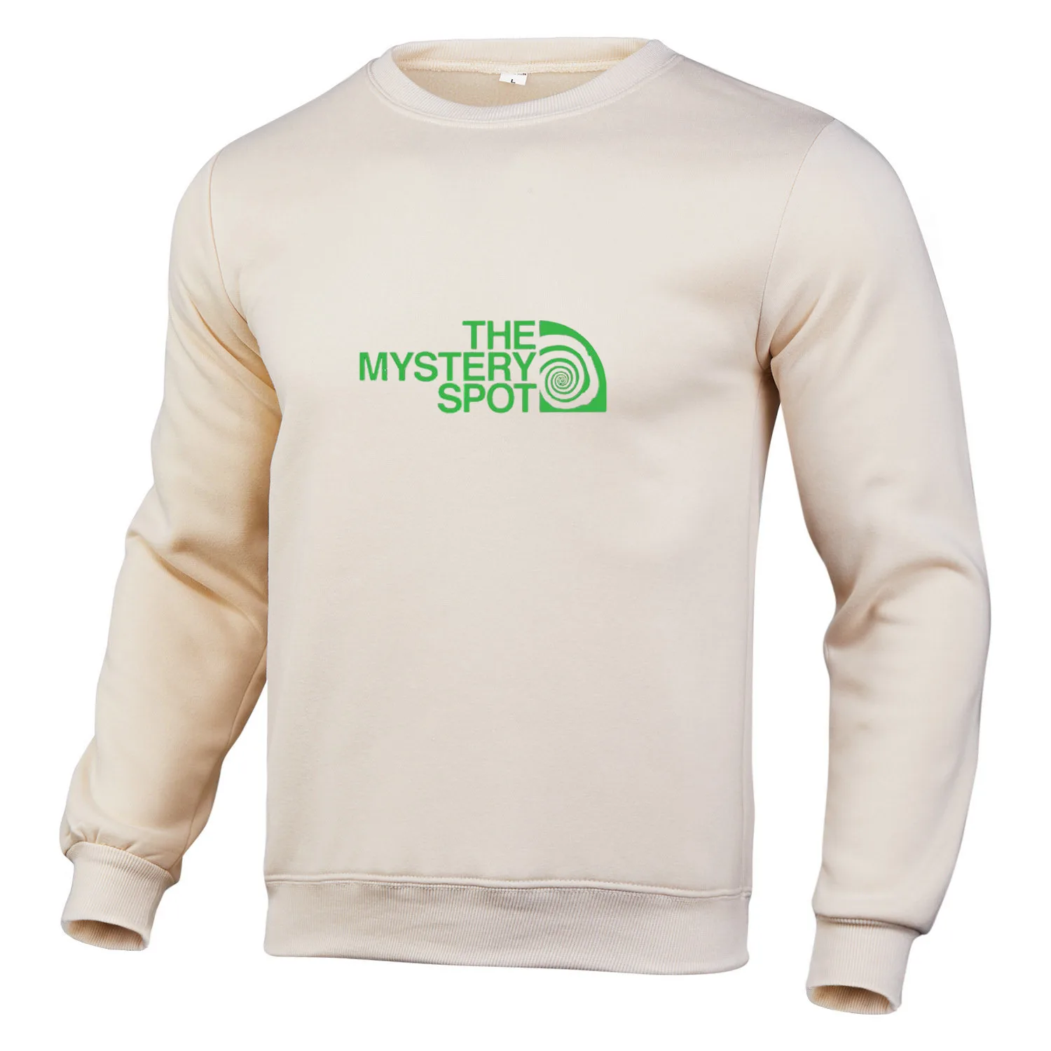 Sweat à capuche à col rond pour homme, nouvelle version transfrontalière de l'Europe et des États-Unis, impression chaude, couleur unie_voghion.com