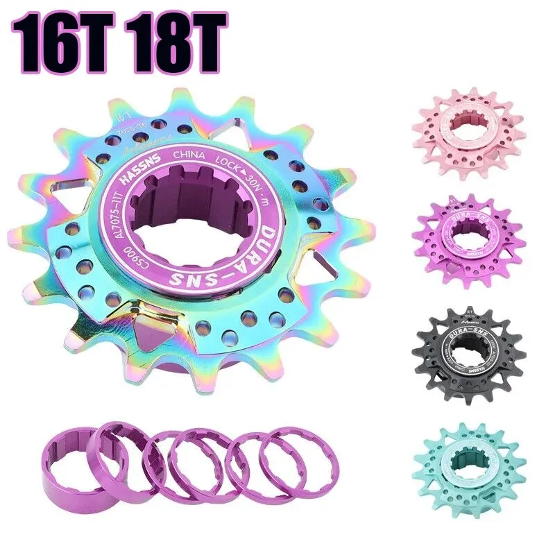 HASSNS kit single k7 16T 18T single speed conversion kit Suitable for 8 9 10 11 speed HG bike for Soil Slope Truck bicycle parts