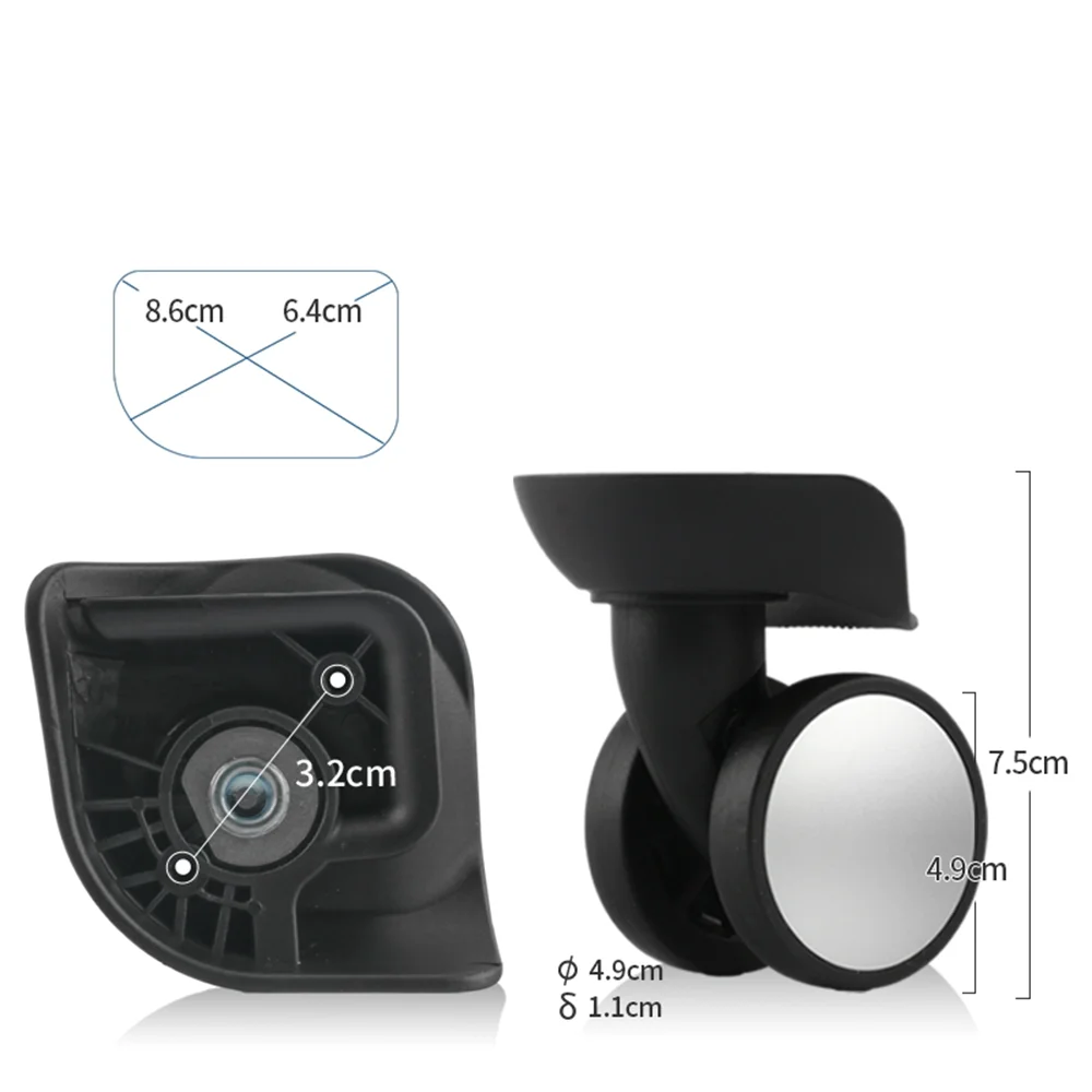 Applicable To Benlun F-61 Suitcase Wheel Accessories Trolley Case Silent Suitcase Wheel Bussiness Box Replacement Repair Wheel