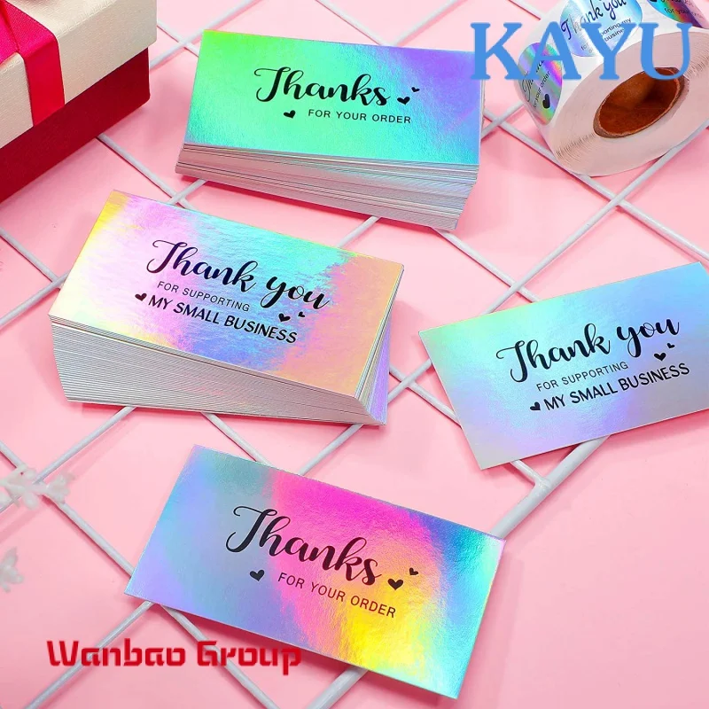 Custom  Beautifully Customized Biodegradable Small Greeting Card Luxury Business Card Printing Service Thank You Card For Small 