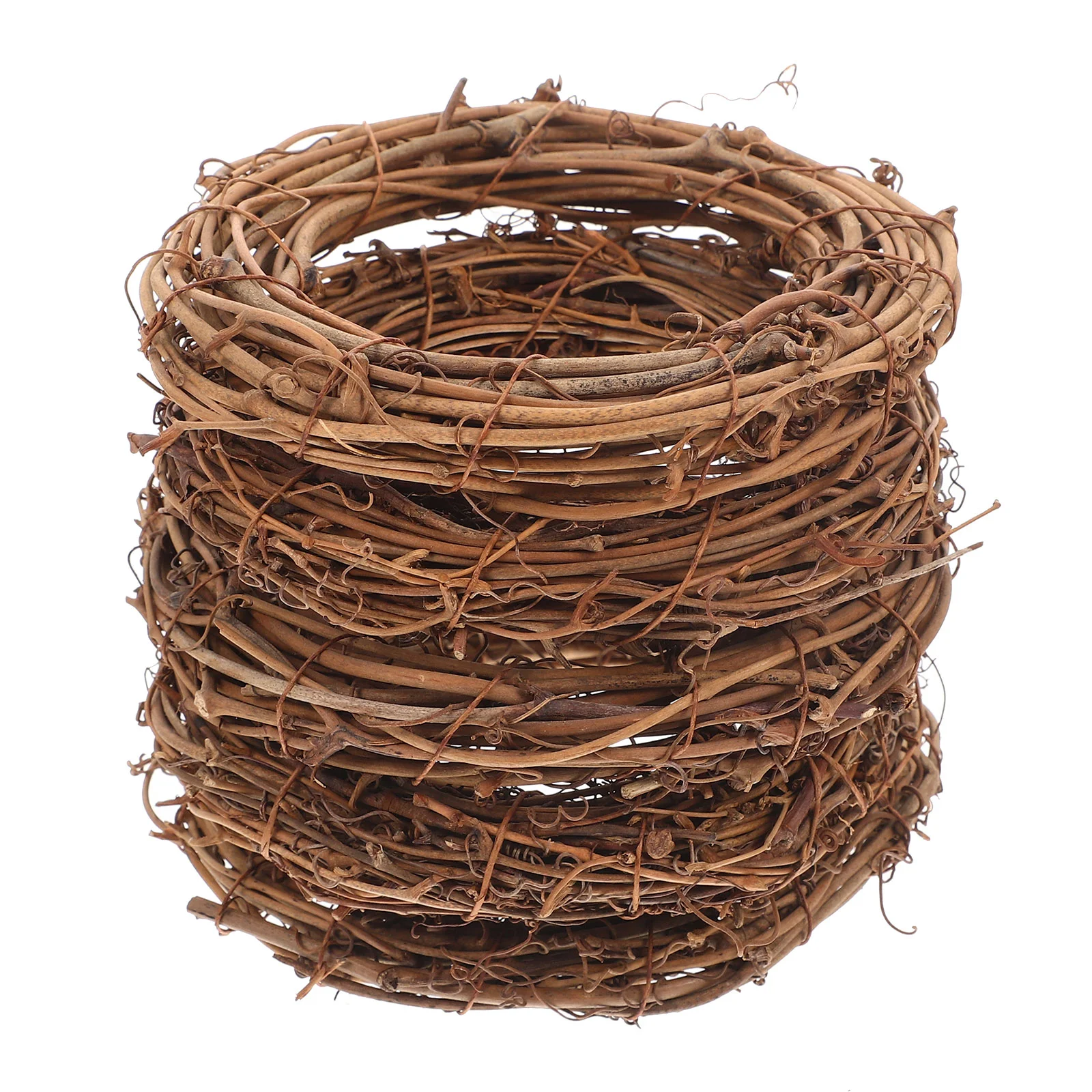 thumbnail image 1 of 5 Pcs Rattan Garland Wreath DIY Ring Door Window Pendant Outdoor Christmas Decor Accessories Wall Decorations Artificial Tree, 1 of 4