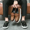 Men Casual Business Vulcanized Shoes One Foot Outdoor Comfortable Walking Shoes British Business Loafers Sizes 38-46 Men Shoes 6
