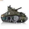 HENG LONG 1/16 RC Tank Customized 7.0 M4A3 Sherman 3898 360° Turret Metal Tracks TH17680-SMT4 4